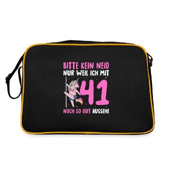 Please No Envy 41 Birthday - Retro Bag - black/gold - Back