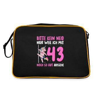 Please No Envy 43 Birthday - Retro Bag - black/gold - Back