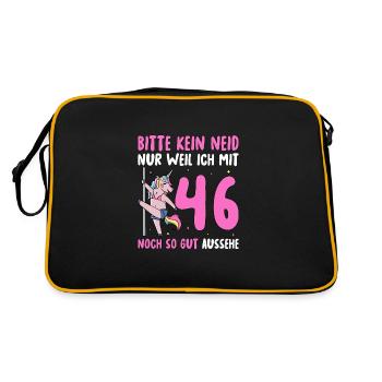 Please No Envy 46 Birthday - Retro Bag - black/gold - Back