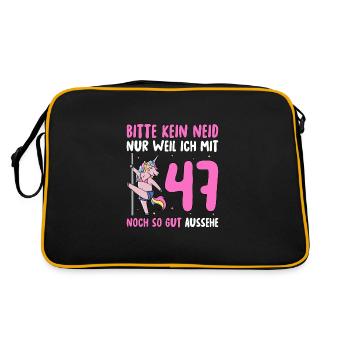 Please No Envy 47 Birthday - Retro Bag - black/gold - Back