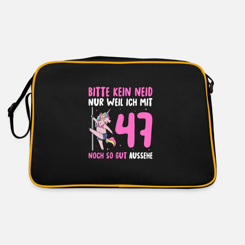Bitte Kein Neid 47 Geburtstag Retro Tasche