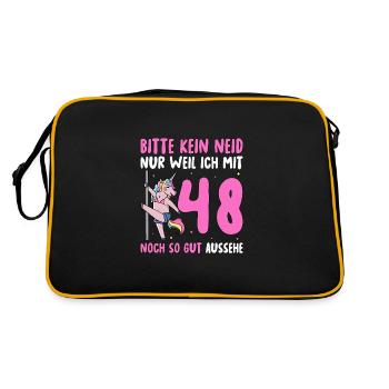 Please No Envy 48 Birthday - Retro Bag - black/gold - Back