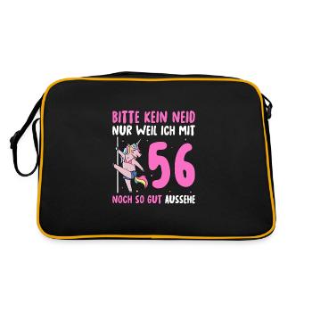 Please No Envy 56 Birthday - Retro Bag - black/gold - Back