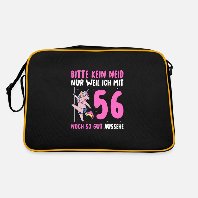 Bitte Kein Neid 56 Geburtstag Retro Tasche