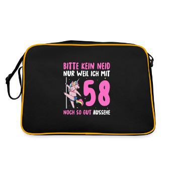 Please No Envy 58 Birthday - Retro Bag - black/gold - Back