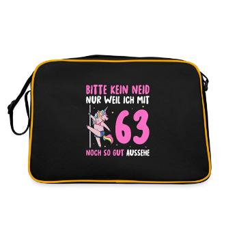 Please No Envy 62 Birthday - Retro Bag - black/gold - Back