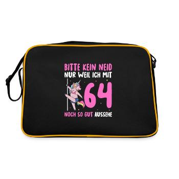 Please No Envy 64 Birthday - Retro Bag - black/gold - Back
