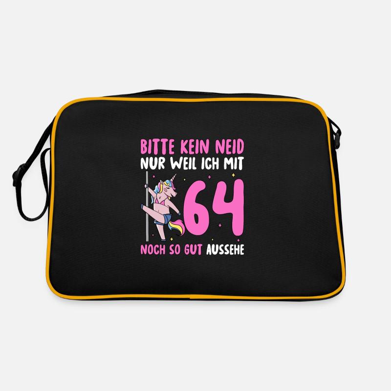 Bitte Kein Neid 64 Geburtstag Retro Tasche
