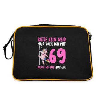 Please No Envy 69 Birthday - Retro Bag - black/gold - Back