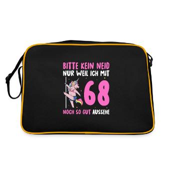 Please No Envy 68 Birthday - Retro Bag - black/gold - Back