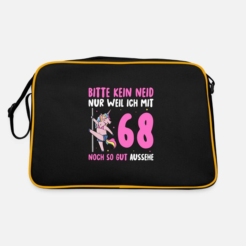 Bitte Kein Neid 68 Geburtstag Retro Tasche