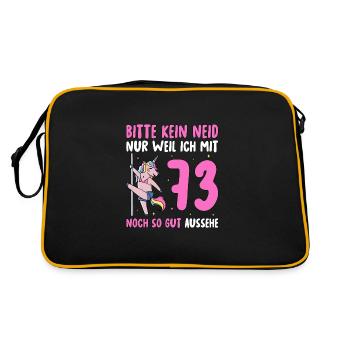 Please No Envy 73 Birthday - Retro Bag - black/gold - Back