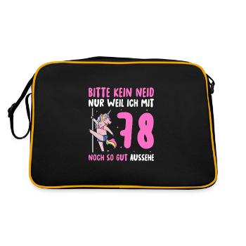 Please No Envy 78 Birthday - Retro Bag - black/gold - Back