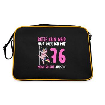 Please No Envy 76 Birthday - Retro Bag - black/gold - Back