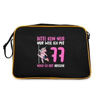 Please No Envy 77 Birthday - Retro Bag - black/gold - Back
