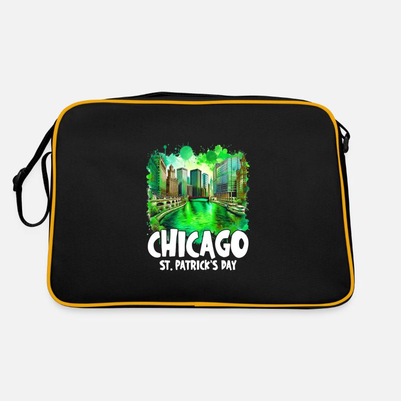 Chicago River Celebration St. Patrick's Day Retro Bag