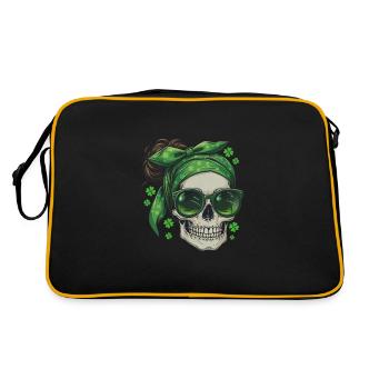 Crâne de la Saint-Patrick - Sac Retro - noir/or - Dos