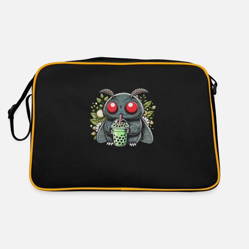 Mothman Drinking Bubble Tea Retro Tasche