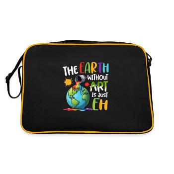 Earth Without Art Is Just Eh - Retro Bag - black/gold - Back