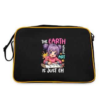 Earth Without Art Is Just Eh - Retro Bag - black/gold - Back