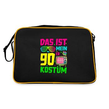 This is my 90s costume - Retro Bag - black/gold - Back