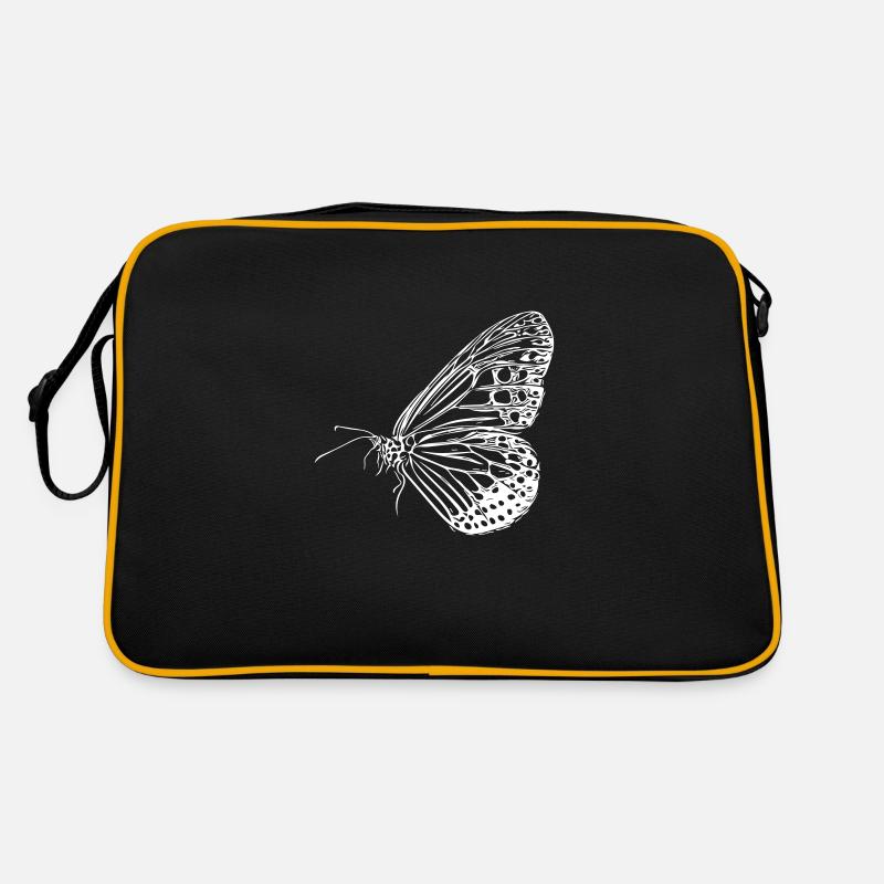 papillon - Sac Retro - noir/or