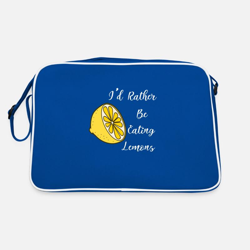 Eating Lemons Funny Quote Lemonade Retro Bag