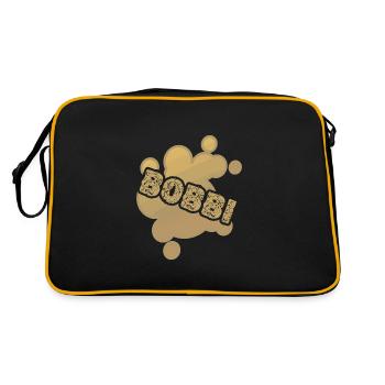 First name Bobbi - Retro Bag - black/gold - Back