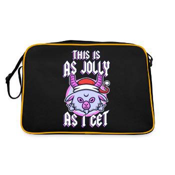 C’est aussi joyeux que je reçois - Sac Retro - noir/or - Dos