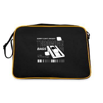 Busy Throwing Bags Cornhole Squad Ironic Sports - Retro Bag - black/gold - Back