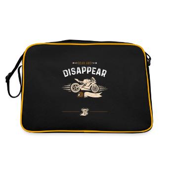 Gear And Disappear - Motorcycle - Retro Bag - black/gold - Back