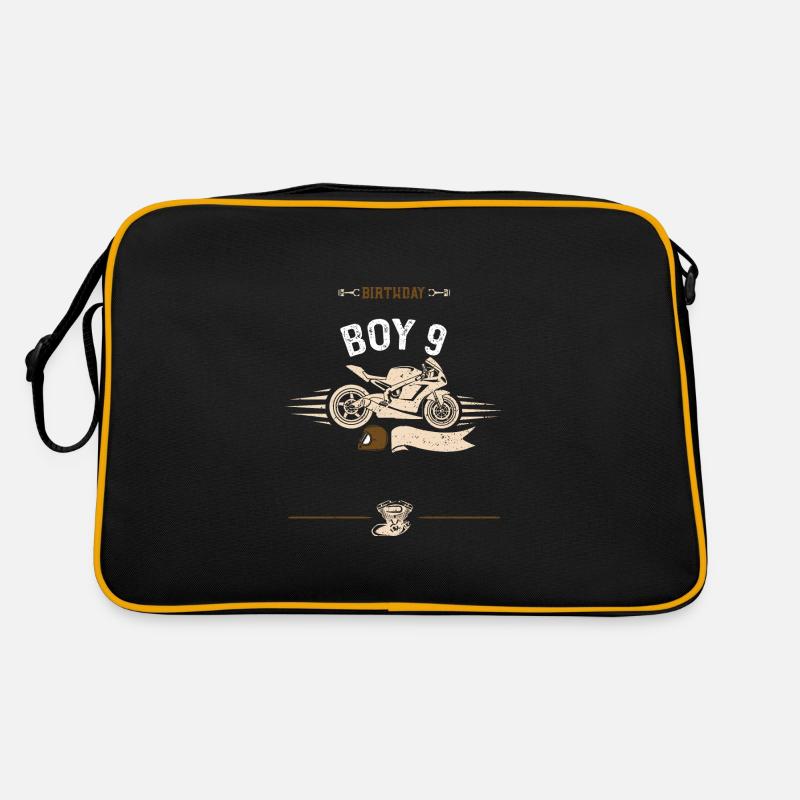 Birthday Boy 9 - Motorcycle Retro Bag