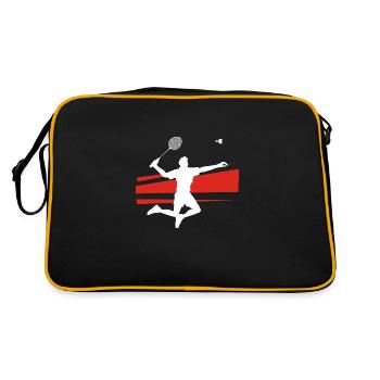 Joueur de badminton Hobby Sports Terrain de - Sac Retro - noir/or - Dos