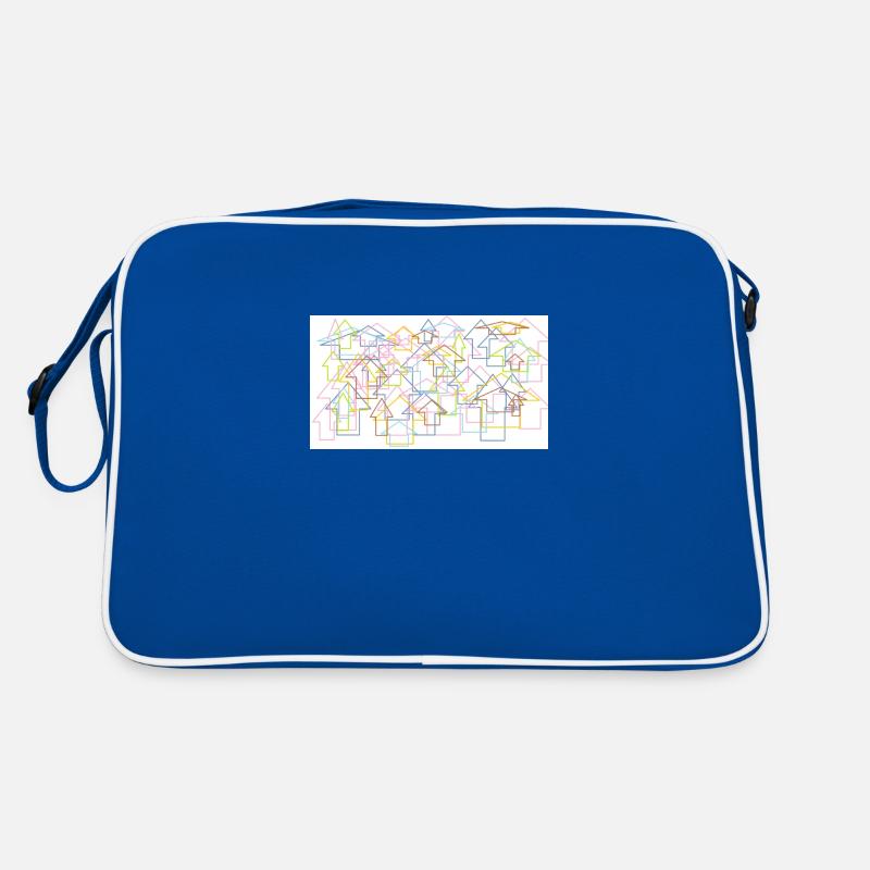 Häuser Paint Retro Tasche