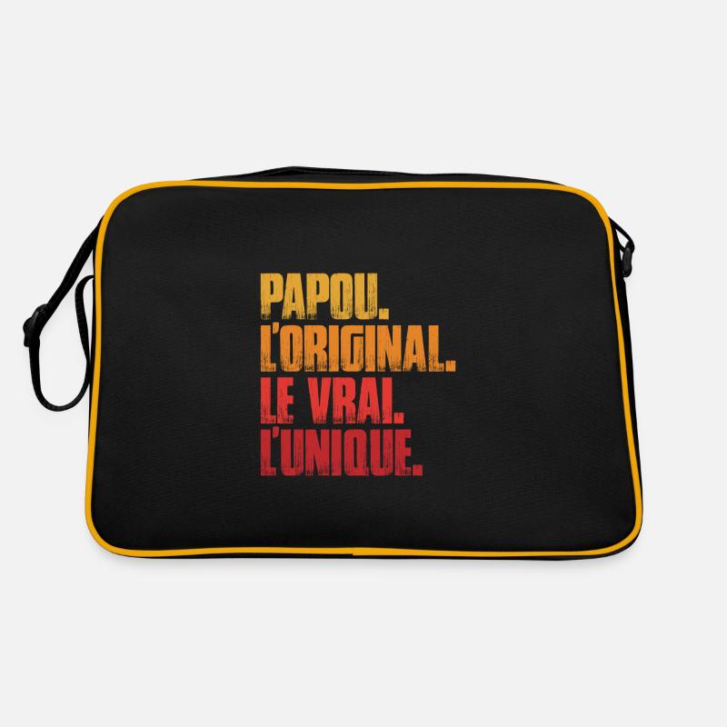 Papou L'original Le Vrai L'unique Cadeau Sac Retro