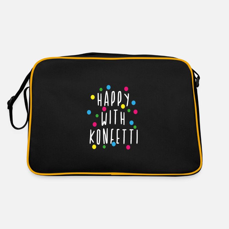 Carnaval, Alaaf, confettis, anniversaire, fête Sac Retro