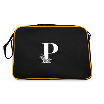 Lettre P - Sac Retro - noir/or - Dos
