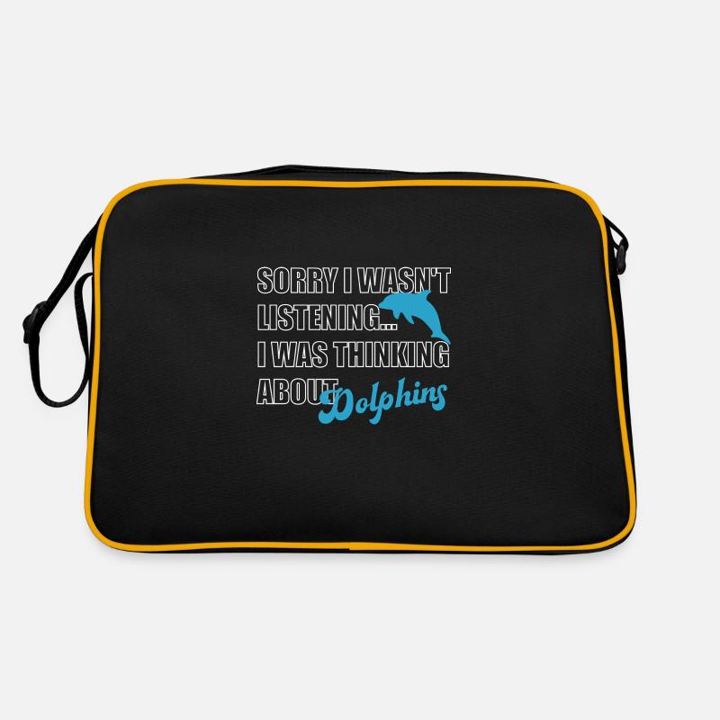 Penser aux dauphins Animaux marins Sac Retro
