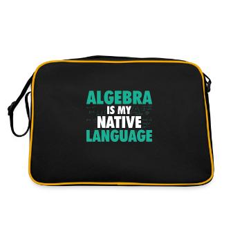 Algebra Mathematics | Math Mathematician Gift - Retro Bag - black/gold - Back