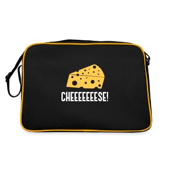 Citation ironique de Cheeeese pour un fromager - Sac Retro - noir/or - Dos