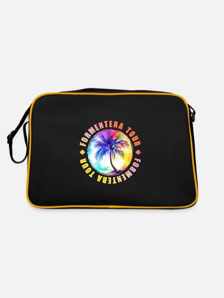 Formentera Tour Colorful - Retro Bag - black/gold - Back