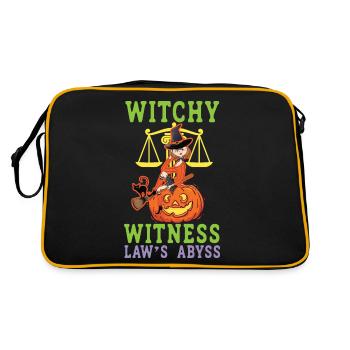 L’abîme de Witchy Witness Law Avocat effrayant Hal - Sac Retro - noir/or - Dos