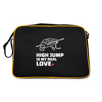 J’adore le saut en hauteur - Sac Retro - noir/or - Dos