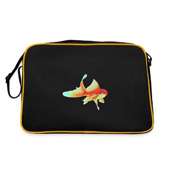 Poisson rouge - Sac Retro - noir/or - Dos