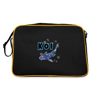 Koi - Retro Tasche - Schwarz/Gold - Hinten