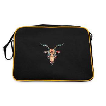 Chèvre - Sac Retro - noir/or - Dos