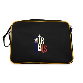 Ville de la romance - Sac Retro - noir/or - Dos