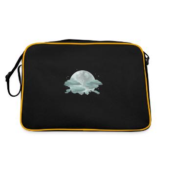 Full moon night - Retro Bag - black/gold - Back