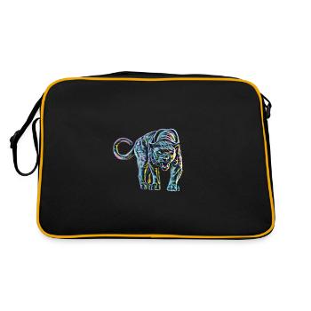 Panthère - Sac Retro - noir/or - Dos