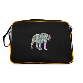 Tigre à dents de sabre - Sac Retro - noir/or - Dos